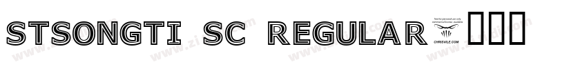STSongti sC Regular字体转换